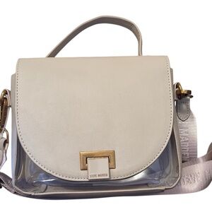 Steve Madden Melodie Crossbody Purse Bag Handbag Shoulder Oatmeal Beige $68
